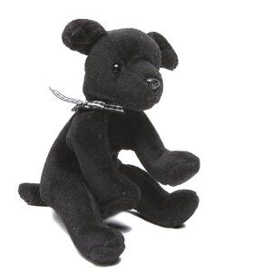 Vintage LUKE 1999 TY Beanie Baby Dog Puppy Black Collectable Stuffy